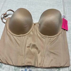 Betsey Johnson Tan Strapless Bustier